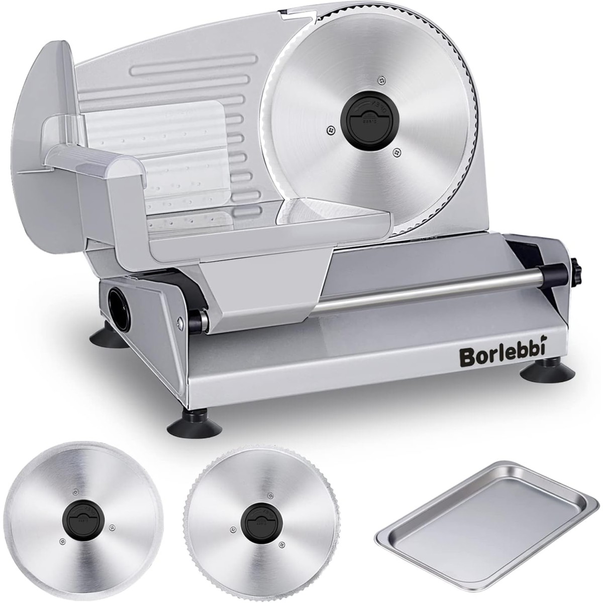 Borlebbi 200W Electric Food Slicer
